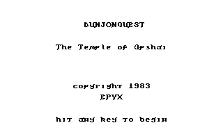 Temple of Apshai screenshot