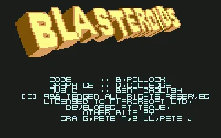 Blasteroids screenshot