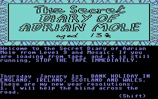 The Secret Diary of Adrian Mole screenshot