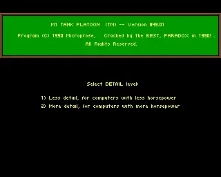 M1 Tank Platoon screenshot