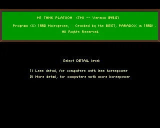 M1 Tank Platoon screenshot