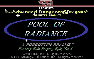 Pool of Radiance screenshot
