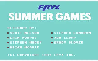 Summer Games screenshot