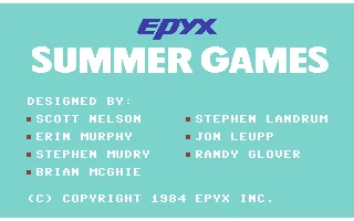 Summer Games screenshot